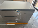 航天民生BCD-210CV 卧式冰箱家用橱柜嵌入式小型侧开门柜式矮电冰箱 酷金 实拍图