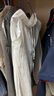 左斯客新中式亚麻裤男士夏季薄款舒适透气直筒休闲长裤宽松棉麻裤 C2白色 2XL 实拍图