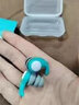 硅胶防水中耳炎洗澡成人耳套耳罩洗头游泳洗澡防水耳塞隔音耳塞 【青色L 成人款】一对装 实拍图