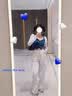 舒裟辣妹阔腿美式白色工装裤女装爵士舞夏季韩版嘻哈高腰显瘦休闲裤子 白色 M 实拍图