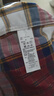 无印良品（MUJI）男式 马德拉斯格纹纽扣领短袖衬衫男士衬衣外套纯棉全棉 AC1W8A4S 红色格纹 L （175/100A） 实拍图