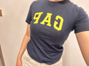Gap男女童夏季LOGO纯棉短袖T恤套装儿童装404362两件装 蓝白组合 140cm(M)亚洲尺码 实拍图