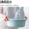 CHAHUA茶花 塑料盆 洗脸盆子大号洗菜盆洗脚盆婴儿儿童成人洗衣服通用盆 实拍图