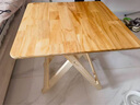 飞旺藤达实木可折叠餐桌吃饭桌子家用饭桌简易小户型摆摊 方桌【60*60*58】 加厚松木 免安装可折叠 实拍图
