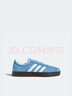 adidas「T头鞋」VL COURT复古休闲板板鞋德训鞋男女阿迪达斯轻运动   蓝色/亮白/树脂黄   38 实拍图