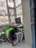 众豪（ZHONGHAO）电脑桌台式家用电竞游戏桌简约卧室办公书桌学习桌简易写字桌子 【升级加固】暖白120cm 单桌 实拍图