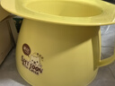 茶花（CHAHUA） 塑料痰盂尿盆儿童便盆宝宝坐便器老人马桶小便器尿壶尿桶带盖子 【新款黄色1个】痰盂 实拍图