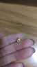 金玉白黄金转运珠足金元宝手链路路通男女款手串配饰珠宝首饰小金豆金珠 黄金元宝：约0.1g 实拍图