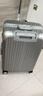 纯奢（CHEYSIR）铝框拉杆箱轻音轮行李箱男女旅行箱学生密码箱包皮箱子 靓银灰【经典铝框+隐藏挂包扣】 24英寸 【托运箱·适合3-10天】 实拍图