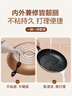 苏泊尔（SUPOR） 平底锅不粘锅家用小煎锅煎蛋饼牛排煎锅厨房锅 26CM金色电磁炉通用【带盖】 26cm 实拍图