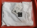 300G重磅纯棉不透宽松版型短袖T恤男夏季纯色宽松半袖打底衫 白色-【300g纯棉重磅】宽松款 XL 实拍图
