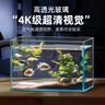 坤宁王金晶超白玻璃鱼缸桌面造景小鱼缸家用客厅裸缸一体缸20*14*16cm 实拍图