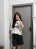 尤克达蒂（yookdd） 工装短裤女夏季凉感薄款运动速干外穿冰丝宽松显瘦休闲五分裤 工装短裤黑色 L 【建议100-120斤】卡码拍大 实拍图