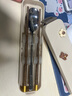麦元素（Maiyuansu）316L筷子勺子套装一人食餐具外带便携三件套学生餐具收纳盒 米色 实拍图