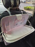 拽猫汽车座椅后背收纳袋挂袋多功能儿童折叠餐桌车载置物垃圾袋小桌板 萌萌喵【升级皮质款】送防水胶桶 实拍图