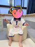 ZRYZ 儿童沙发宝宝婴幼儿卡通可爱小沙发幼儿园阅读角靠背学坐小椅子 大号米色兔子（1-12岁） 实拍图