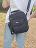 吉普（JEEP）斜挎包男大容量单肩包2025新款休闲通勤便携小背包男防泼水旅行包 黑色 实拍图