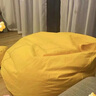 懒人沙发可躺可睡单人豆袋人类狗窝阳台卧室榻榻米宿舍小沙发躺椅 【135*155旗舰】黄色+抱枕脚蹬 实拍图