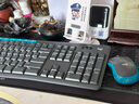 罗技（Logitech）MK275 键鼠套装 无线键鼠套装 办公键鼠套装 全尺寸 商务键鼠套装 带无线2.4G接收器 黑蓝色 实拍图