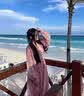 纳琳雅2026夏季新款连衣裙法式v领碎花雪纺连衣裙夏季仙女气质薄纱长裙 粉红色 L 建议【100-120斤】 实拍图