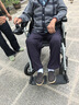 九圆 电动轮椅车残疾人老年人用可折叠可带坐便家用医用可加载人拖车 【低靠背高续航】30A锂电池+ 跑80里+整车避震 实拍图