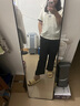 独束大码女装复古撞色圆领趣味印花T恤女夏新品微胖mm百搭休闲上衣 米杏撞藏青 XL (尺码：3) 实拍图
