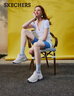 斯凯奇（Skechers）小白熊女鞋夏季厚底百搭老爹鞋透气熊猫鞋休闲运动鞋99999863 实拍图