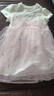 巴拉巴拉儿童裙子夏季女童连衣裙假两件网纱裙小童洋气甜美蝴蝶结 本白10101 90 实拍图