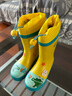 柠檬宝宝儿童雨鞋高筒女童男孩防水防滑橡胶雨靴学生水鞋 黄色异次元 26 实拍图
