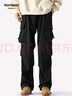 Homlean美式机能伞兵工装裤男春夏宽松小众阔腿休闲登山长裤S6603黑色2XL 实拍图
