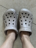 crocs卡骆驰洞洞鞋贝雅男鞋女鞋轻便耐磨一脚蹬拖鞋休闲鞋|10126 卵石色-2V3 40 (250mm) 实拍图