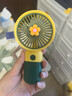 手持小风扇桌面风扇卡通迷你电风扇usb充电式电动便携式随身 花朵风扇【颜色随机款】 实拍图