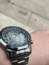 全自动手表男士石英表防水日历潮流大表盘男表腕表 黑色 实拍图