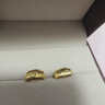 周六福足金999车花黄金耳环耳饰女 计价AA097513 一对 约2.89g 生日礼物 实拍图