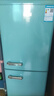 志高复古小冰箱迷你小型双门家用 冷藏冷冻两用节能轻音电冰箱 欧式现代家装网红颜值款化妆品茶叶 136升双门复古蓝【上冷藏下冷冻】 实拍图