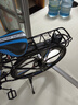 百士盾山地车自行车成人学生车公路变速越野单车赛车碟刹26寸青少年男女 【豪华版】强韧三刀轮-黑蓝色 26寸21速/身高160-180/ 实拍图