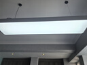毅胜 led办公室吊灯长条灯车间工作会议室灯具商场超市网吧工程条形灯 银1200*300配LED 56W 实拍图
