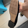 NINE WEST/玖熙低跟单鞋牛漆皮浅口方头金属饰扣工作女鞋NF445006FK 黑色40 实拍图
