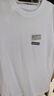真维斯（Jeanswest）纯棉短袖t恤男运动潮流百搭休闲半袖2025新款打底夏季美式体恤衫  白色(泼墨字蓝胸标) L (175) (收藏加购优先发) 实拍图