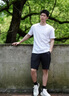 真维斯短袖t恤男士装夏季半袖黑白纯色上衣服 20123/光板纯棉短200g 白色+黑色 XL 实拍图