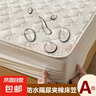 A类防水隔尿床笠单件夹棉加厚席梦思床垫保护罩防尘床单床罩床套 【防水款 】A类母婴级山茶花奶白 床笠单件200x220cm》30cm内床垫 实拍图