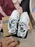 新百伦老爹鞋厚底增高复情侣鞋古休闲鞋运动百搭软底潮流新款 奶油白  38 正码 实拍图