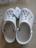 卡骆驰（crocs）洞洞鞋男鞋女鞋 25夏季新款贝雅拖鞋轻便透气情侣鞋沙滩鞋凉鞋 贝雅卡骆班-白色/热推款 37 -38 /M5W7/230mm 实拍图