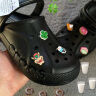 卡骆驰crocs洞洞鞋贝雅男鞋女鞋轻便耐磨一脚蹬拖鞋休闲鞋|10126 黑色-001 41 /42(260mm) 实拍图