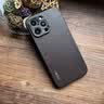 羽唯YOOVEI适用于苹果17pro手机壳高端真皮iPhone16ProMax保护套轻奢网红女简约ip15后壳高档por13商务 【咖啡色】优质头层真皮+升级镜头保护 苹果16ProMax 实拍图