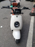 立马电动摩托车MINI 80公里长续航1200W电机60V20Ah铅酸电池外卖家用舒适出行电动车 梦幻白 实拍图