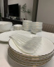 京东京造 碗盘餐具整套 碗具碟子套装乔迁之喜陶瓷餐具 秋之韵24头 实拍图