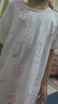 红豆女童睡裙纯棉春夏季薄款家居服儿童短袖套头睡衣A类Q3322白色140 实拍图