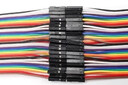 资冠 40P铜芯杜邦线彩色排线连接线工业PCB跳线 公对公 40CM 实拍图