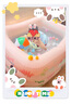 Bestway百适乐婴儿游泳池家用充气折叠宝宝海洋球池（1.4米粉+电泵礼包） 实拍图